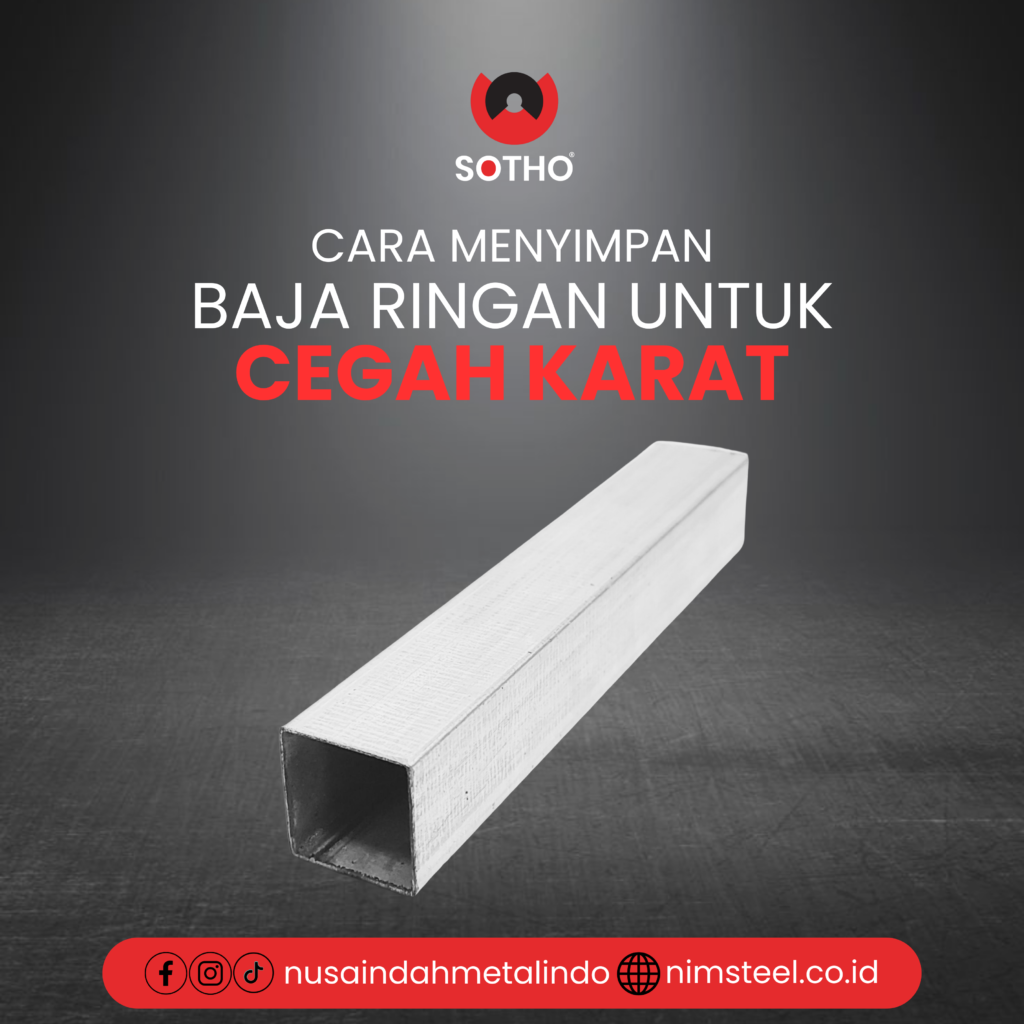 cara simpan baja ringan untuk cegah karat